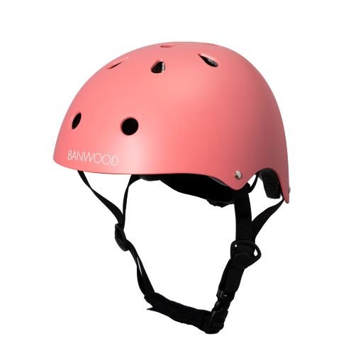 kinder fahrradhelm pink Banwood Fahrrad Helm Korallenrosa