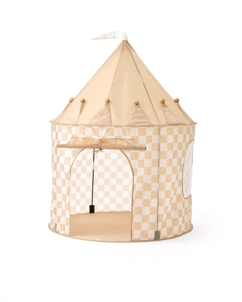 Kid's Concept beige checkered play tent