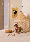 Kid's concept beige checked play tent