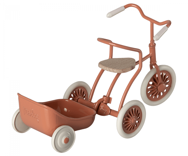 Maileg Tricycle Trailer - Coral