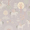 Wallpaper Sample Majvillan True Unicorns - Lilac