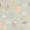 Behangstaal Majvillan Golden Woods - Dusty Green