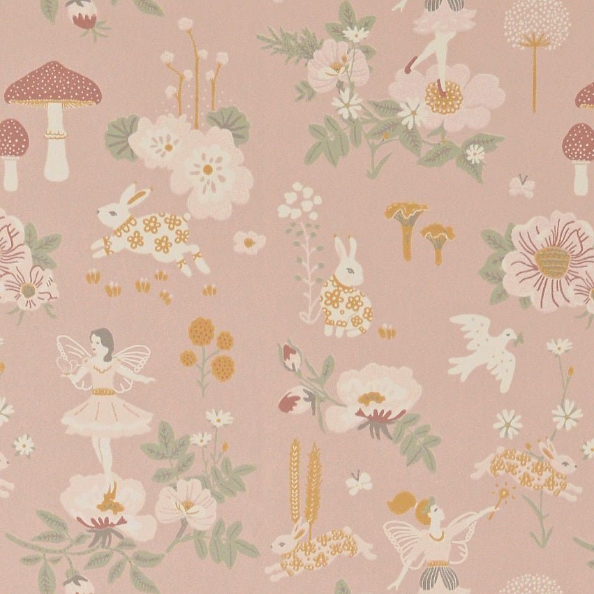 Wallpaper sample Majvillan Old Garden - Dusty Rose