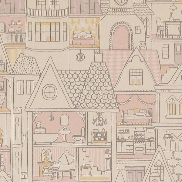 Wallpaper sample Majvillan Dollhouse - Soft Wool White