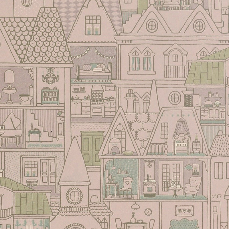 Tapetenmuster Majvillan Dollhouse – Soft Lilac