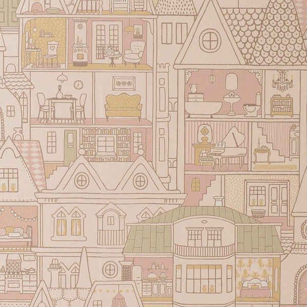 Tapetenmuster Majvillan Dollhouse – Sunny Pink