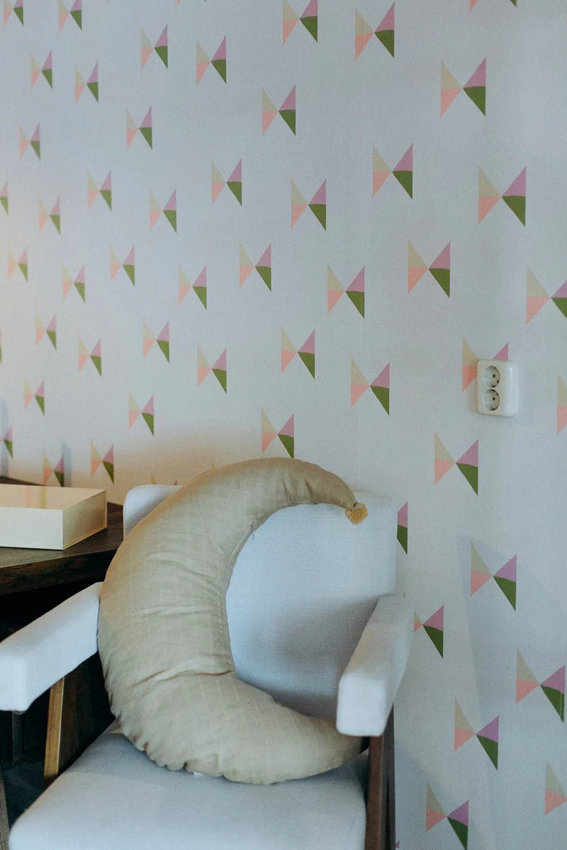 Wallpaper Play at Slaep - Bowie Tie Pastels - Carolien Baudoin