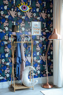 Behang Meet Me at the Wall -  Flowerplay Dark - Naturel Noord