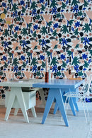 Wallpaper Meet Me at the Wall - Flowerplay Light - Natural North