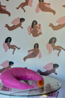 Wallpaper Meet Me at the Wall - Womanhood Soft Pink - Natural Noord