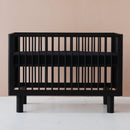 Karl & Fric Nox Ledikant 60x120cm - Black Satin via Kidsbarn.nl