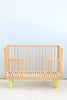  Karl & Fric Nox Crib 60x120cm - Natural Wood & Yellow 