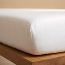 Bambini - Lenzuolo con angoli TENCEL™ Raso Bianco