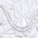 Bambini - Lenzuolo con angoli TENCEL™ Raso Bianco