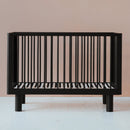 Karl & Fric Nox Ledikant 60x120cm - Black Satin via Kidsbarn.nl