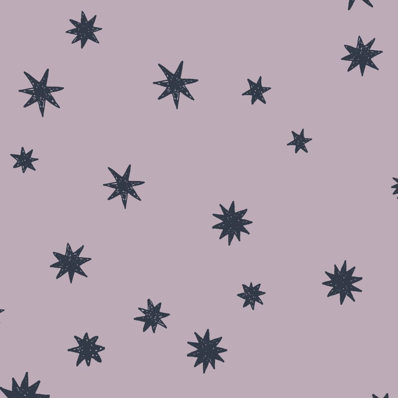 Behang Meet me at the Wall - Starry Night - Lilac - Joëlle Wehkamp