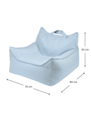 Wigiwama - silla de bolsas de frijoles al aire libre azul