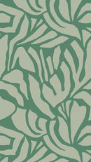 Wallpaper Meet Me at the Wall - Flow Grean 1 - Sabine van Vessem