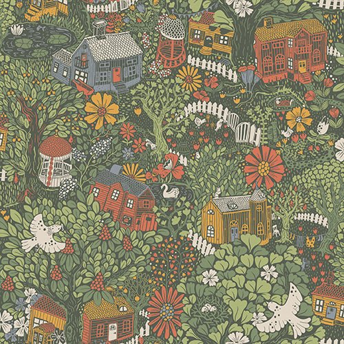  Midbec Wallpaper - Bigga Bo - Dark Green 63003 