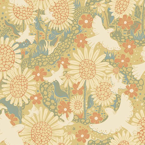 Wallpaper sample Midbec - Dromma Yellow - 63008