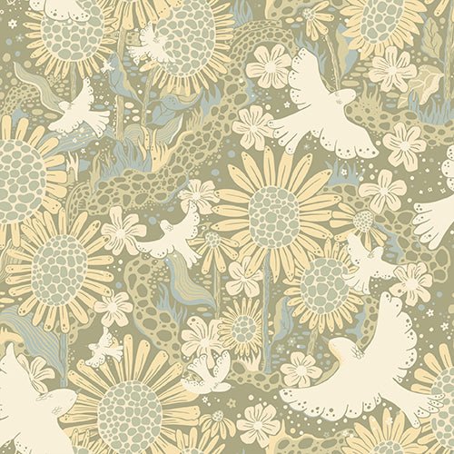  Wallpaper Sample Midbec - Dromma Green - 63009 