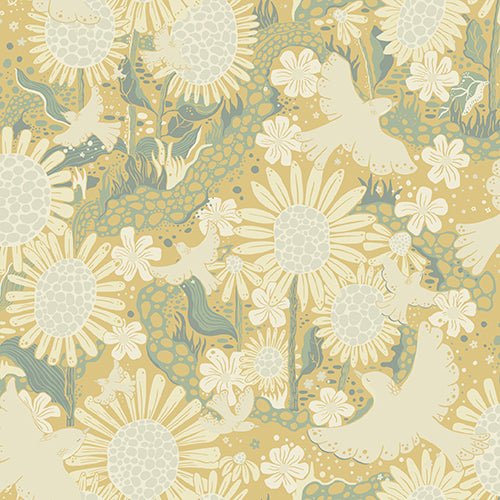 Wallpaper sample Midbec - Dromma Yellow- 63010