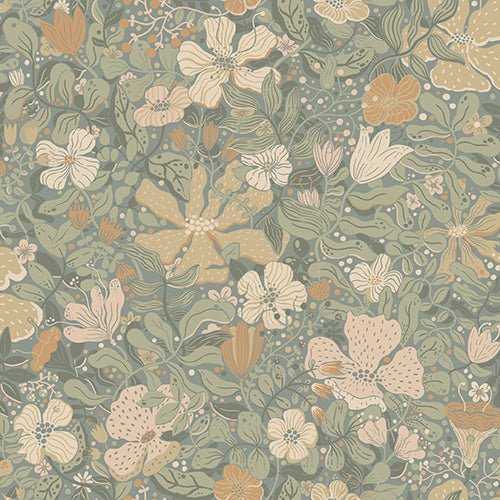 Wallpaper sample Midbec - Midsommar - Grey - 63020