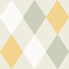 Wallpaper sample Midbec - Kalas Green/Yellow/White