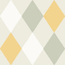 Wallpaper Midbec - Kalas Green/Yellow/White
