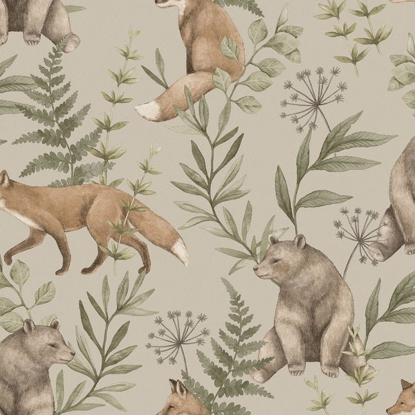 Boråstapeter Wallpaper - Wild Forest - Beige