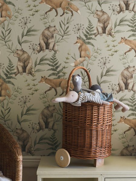 Boråstapeter Wallpaper - Wild Forest - Beige