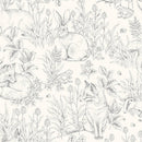 Borå -Stapeter Wallpaper Newbie - Forest Friends - White