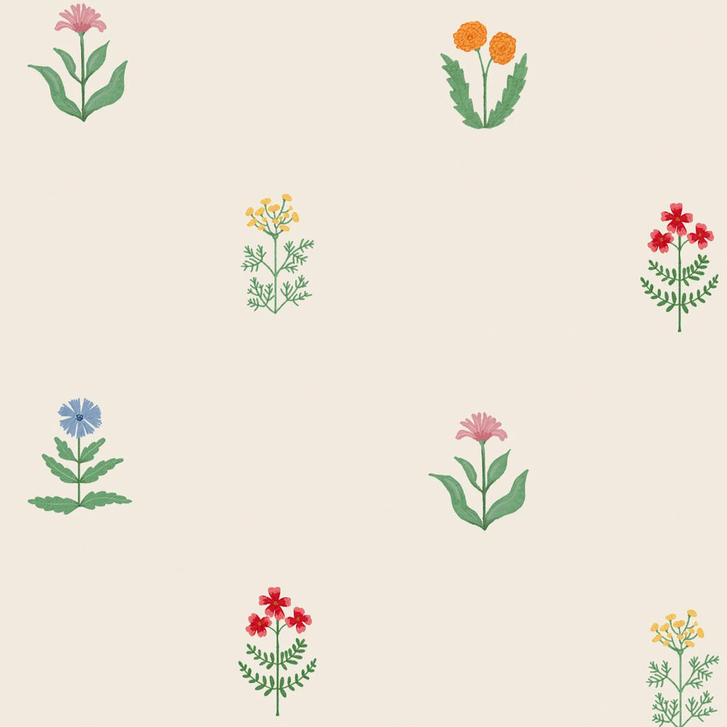 Behangstaal Atelier Florentine - Flower Garden - Cream