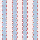 Wallpaper Atelier Florentine - Bobbin Stripes - Blue