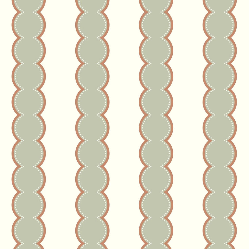 Behangstaal Atelier Florentine - Bobbin Stripes - Olive Green