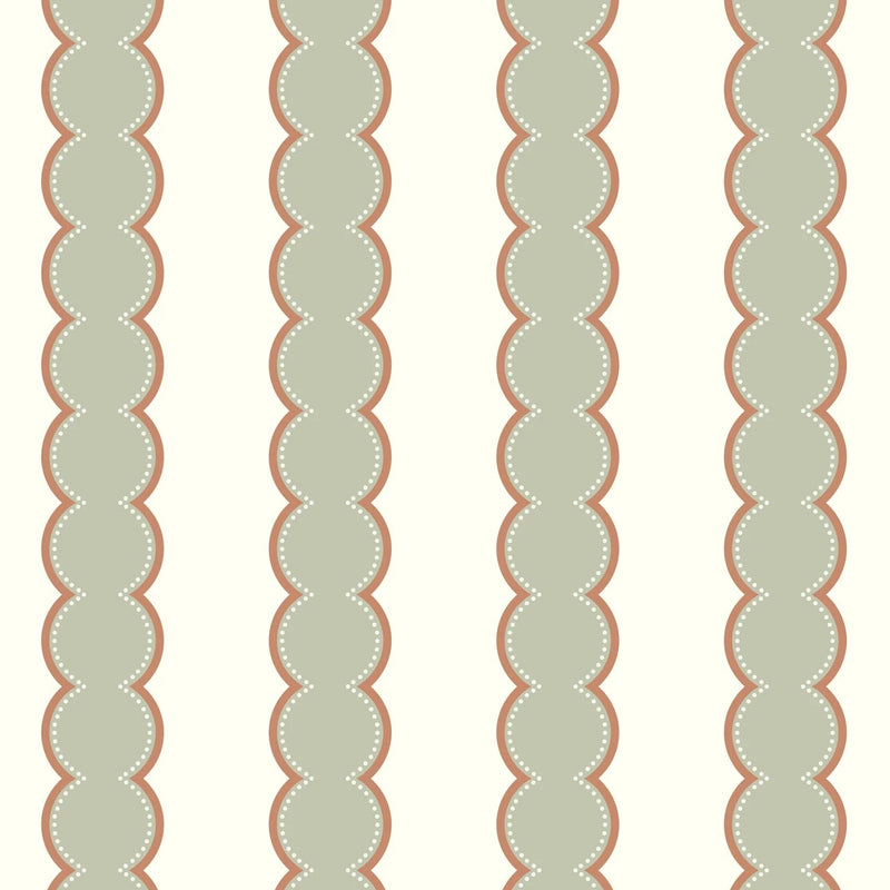 Behangstaal Atelier Florentine - Bobbin Stripes - Olive Green