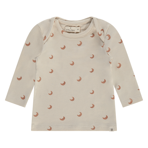 A Tiny Story - Baby t-shirt long sleeve - Maantjes pearl