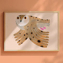 Owl Pink Poster – Aniek Bartels | Limited Edition A3