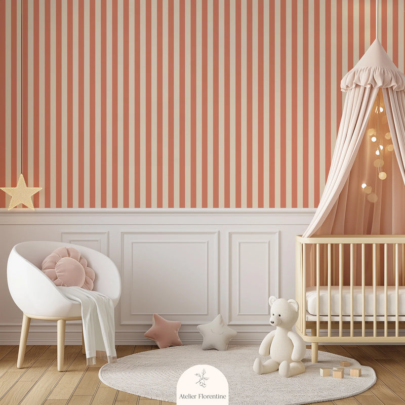 Wallpaper Atelier Florentine - Stripe Terra