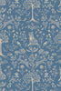 Wallpaper sample Atelier Florentine - Forest animals Blue