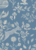 Wallpaper Atelier Florentine - Forest Animals Blue