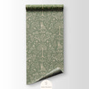 Behangstaal Atelier Florentine - Bosdieren Groen