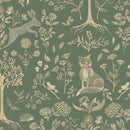 Behangstaal Atelier Florentine - Bosdieren Groen