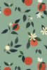 Wallpaper sample Atelier Florentine - Oranges Green