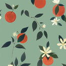 Behang Atelier Florentine - Sinaasappels Groen