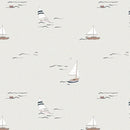 Behangstaal Atelier Florentine - Zeilbootjes Creme