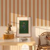 Wallpaper Atelier Florentine - Stripe Orange/Green