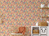  Wallpaper Sample Atelier Florentine - Flowers Warm Colors 