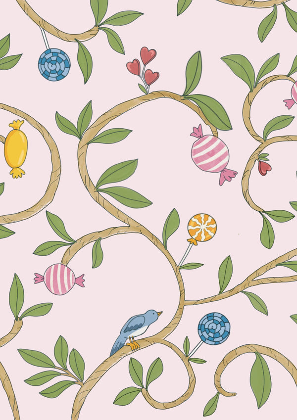  Wallpaper Atelier Florentine - Candy Pink 