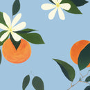 Behang Atelier Florentine - Sinaasappels Blauw